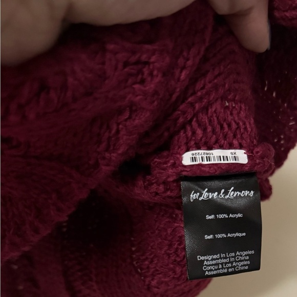 For Love And Lemons NWT Layton Mini Skirt, color Red, size XS - Picture 8 of 8